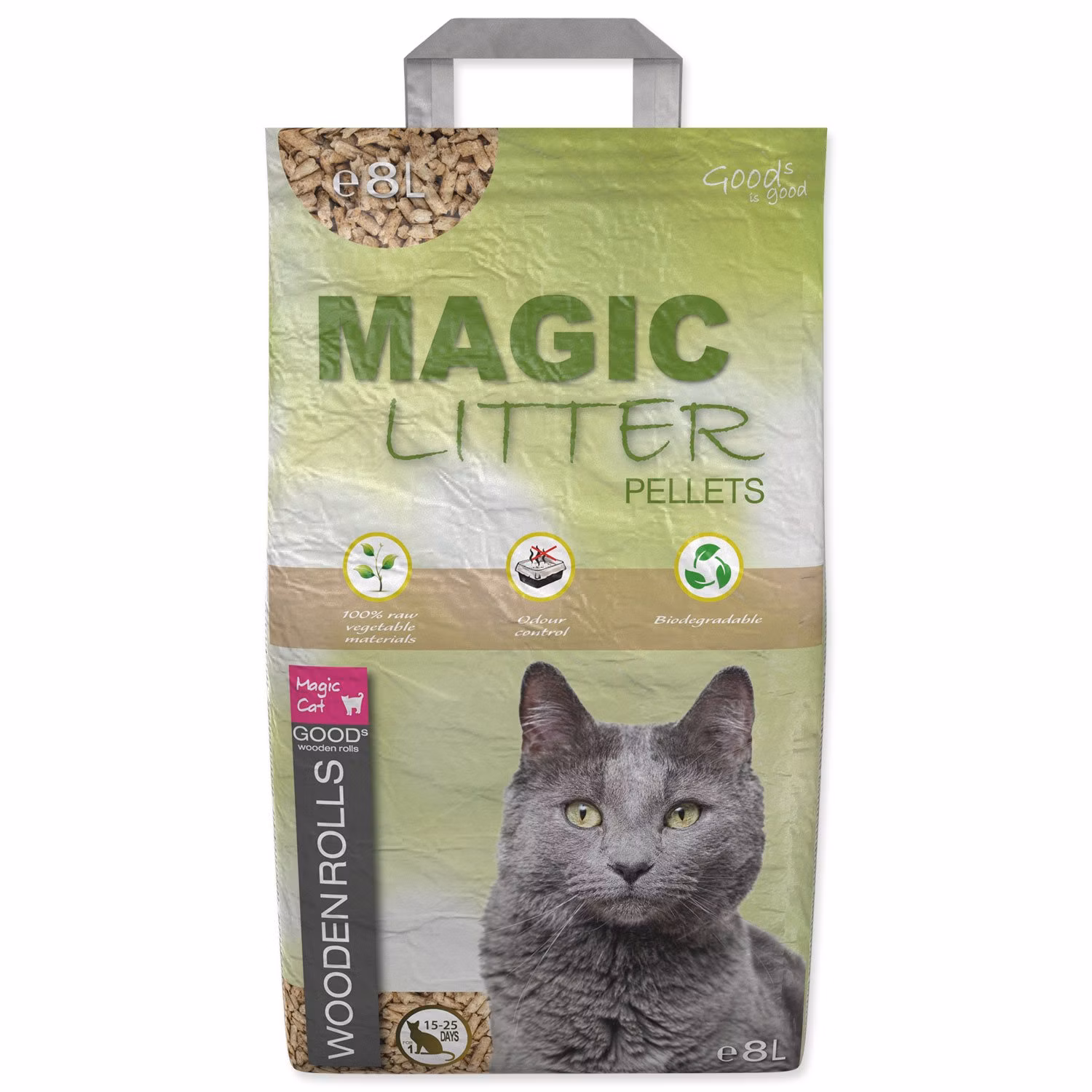 Podstielka Magic Litter Wooden Rolls 8L/4,5kg
