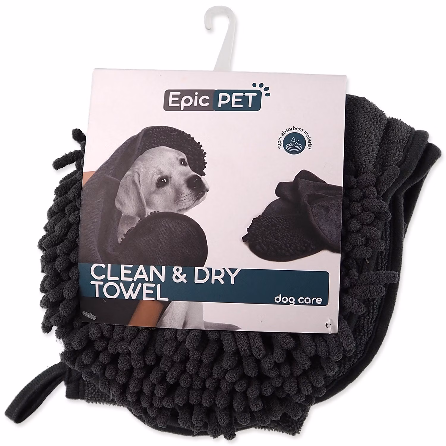 Osuška Epic Pet Clean and dry towel osuška šedá 76x40cm
