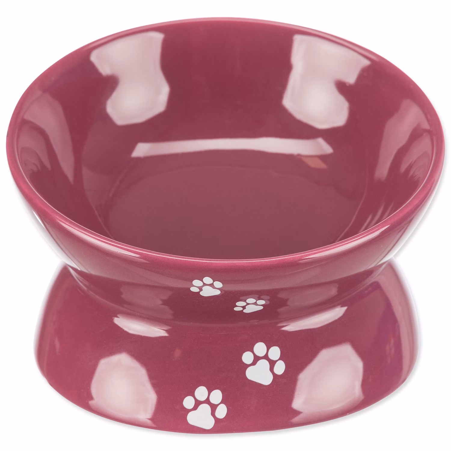 Bowl, elevated, ceramic, 0.15 l/ø 13 cm, berry