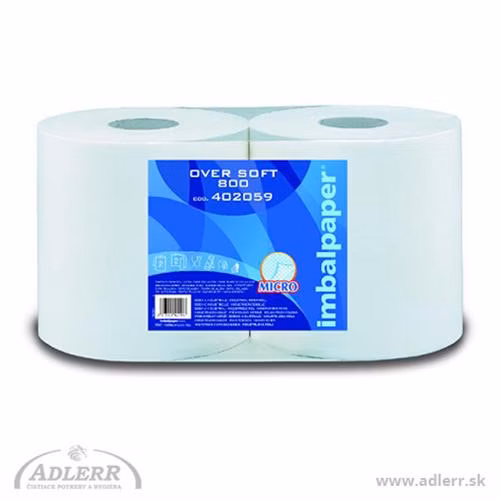 Utierka v roli Smart 800 biela, 2-vrstvová