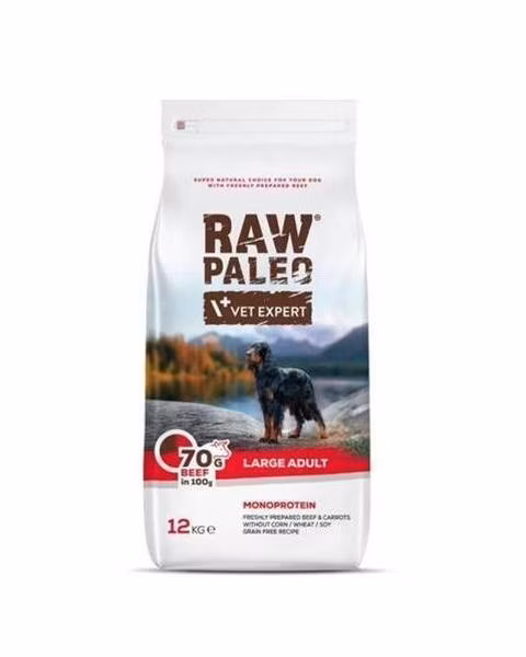 VetExpert Raw Paleo adult large beef 12 kg