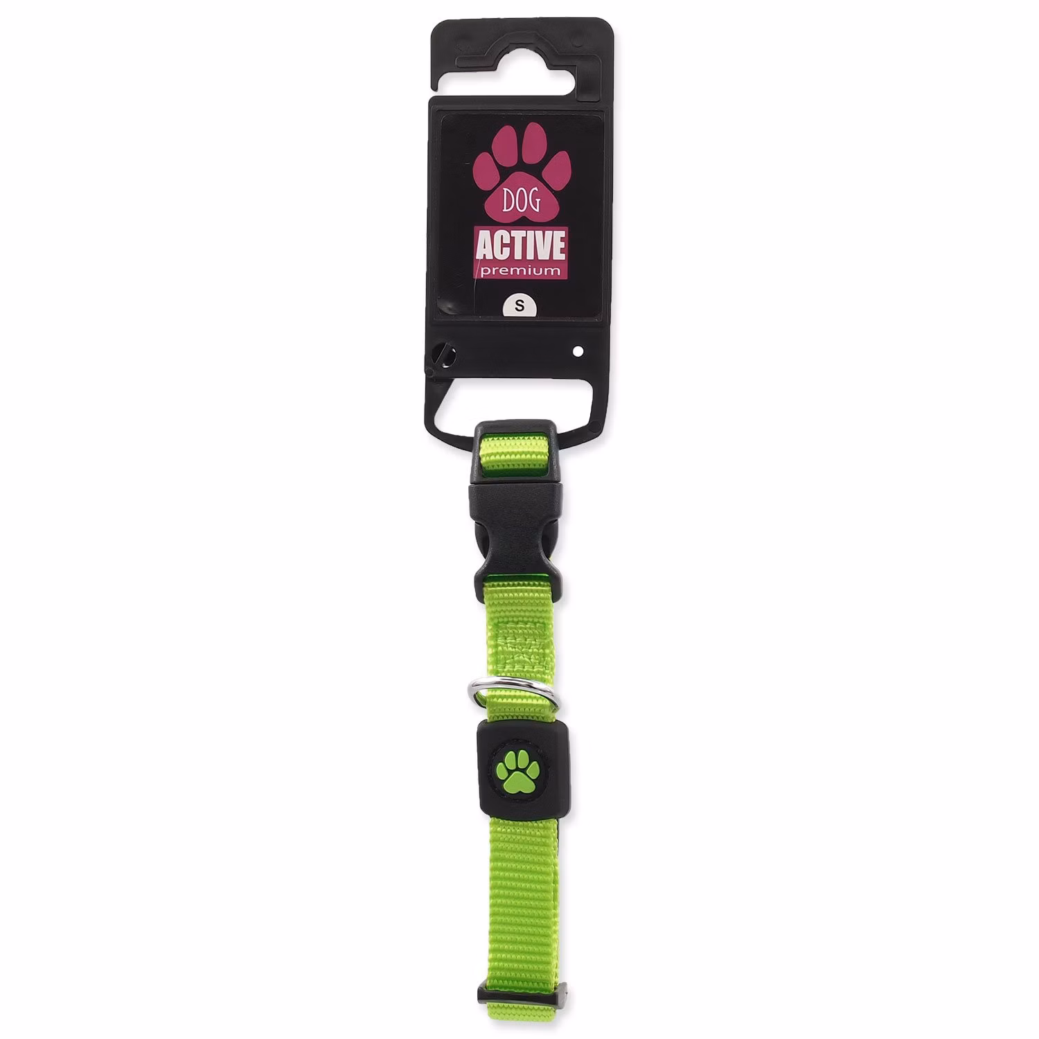 Obojok Active Dog Premium S limetka 1,5x27-37cm