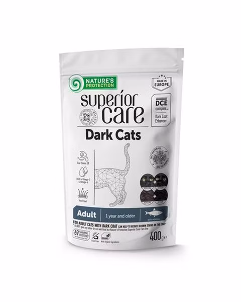 Natures P Superior care dark cat GF adult herring all breed 400 g