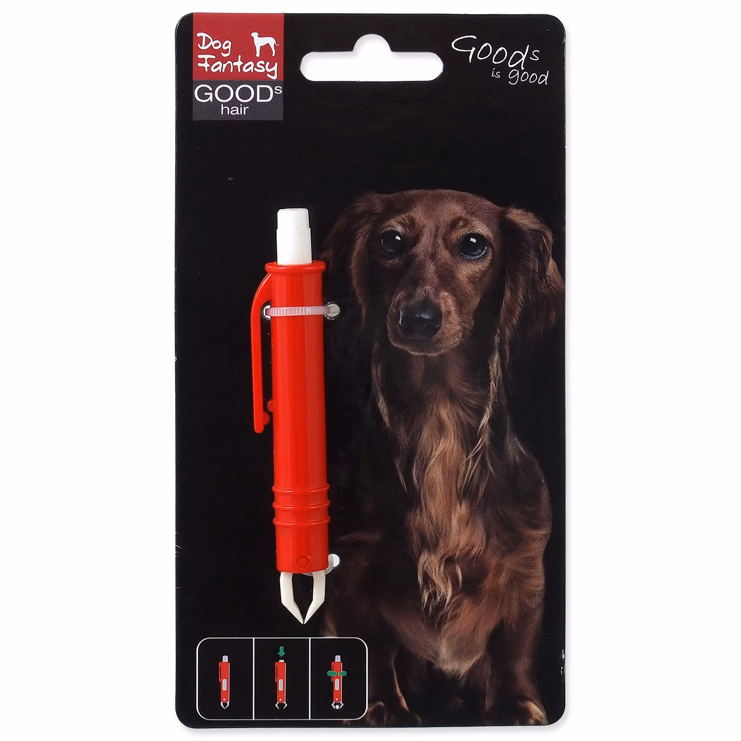 Pinzeta Dog Fantasy na kliešte plast 9cm