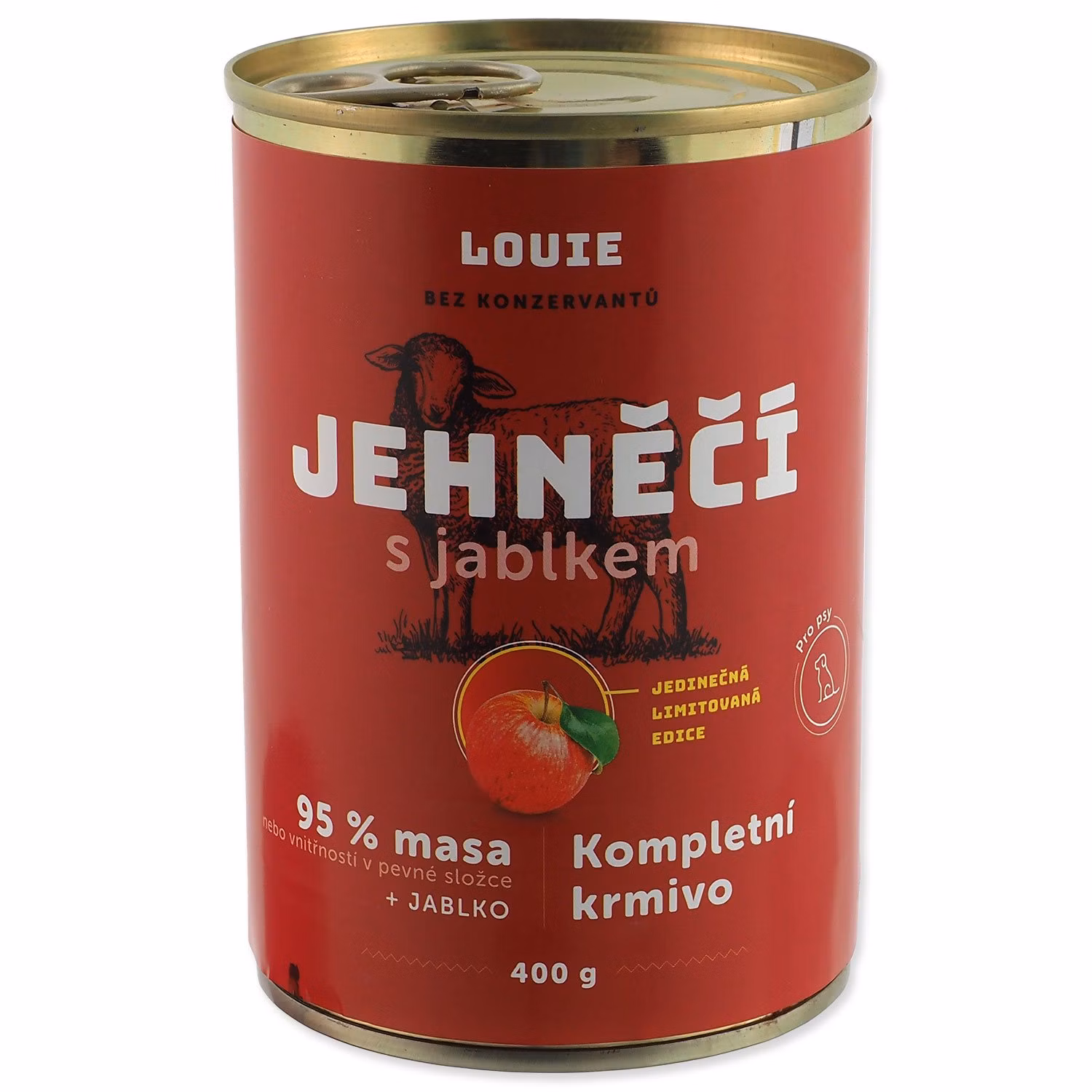 Konzerva LOUIE jahňacie s jablkom 400g