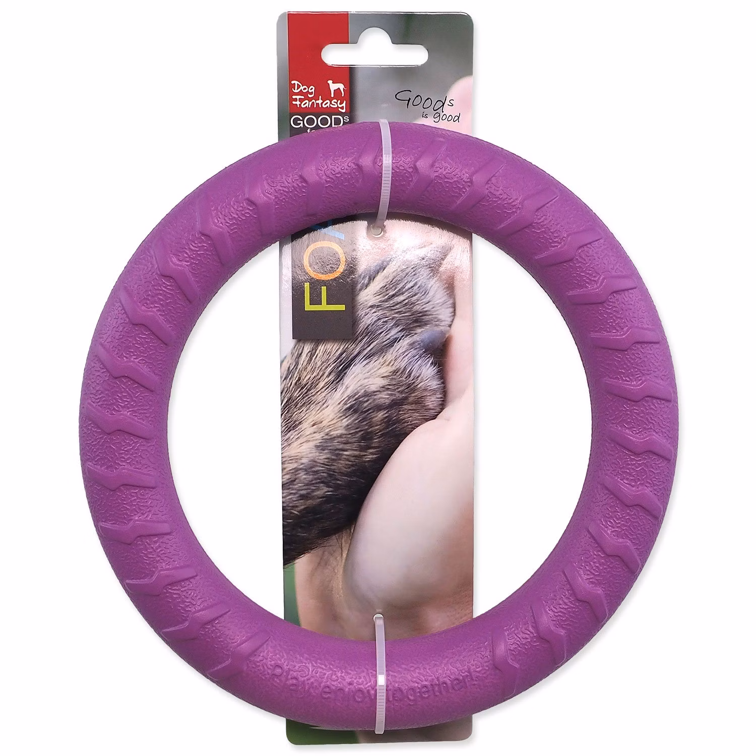 Hračka Dog Fantasy EVA Kruh fialový 18cm