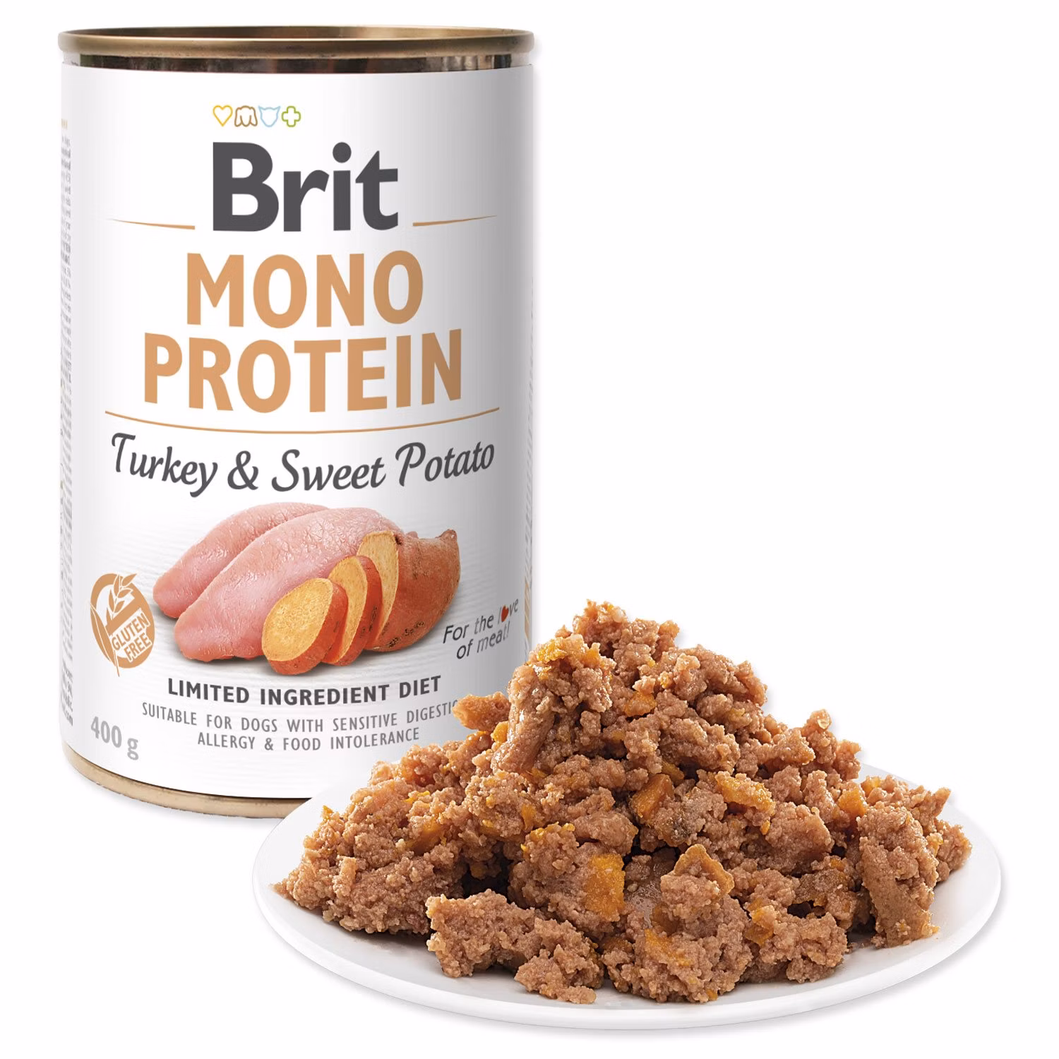Konzerva Brit Mono protein morka s batátmi 400g