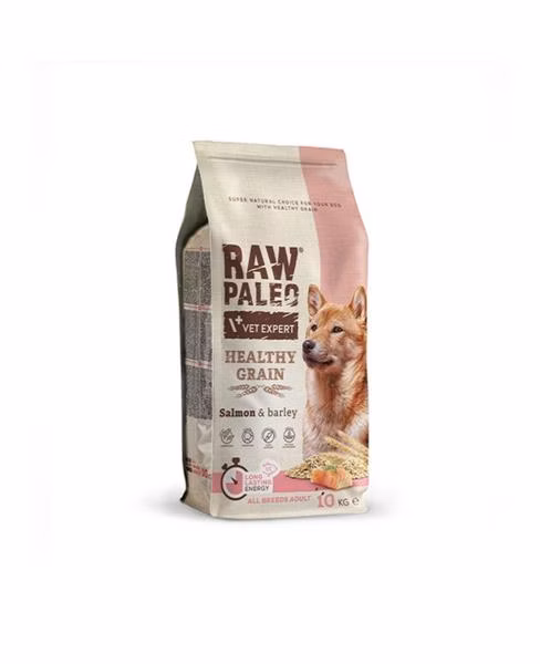VetExpert Raw Paleo adult Healthy Grain Salmon & Barley 10 kg