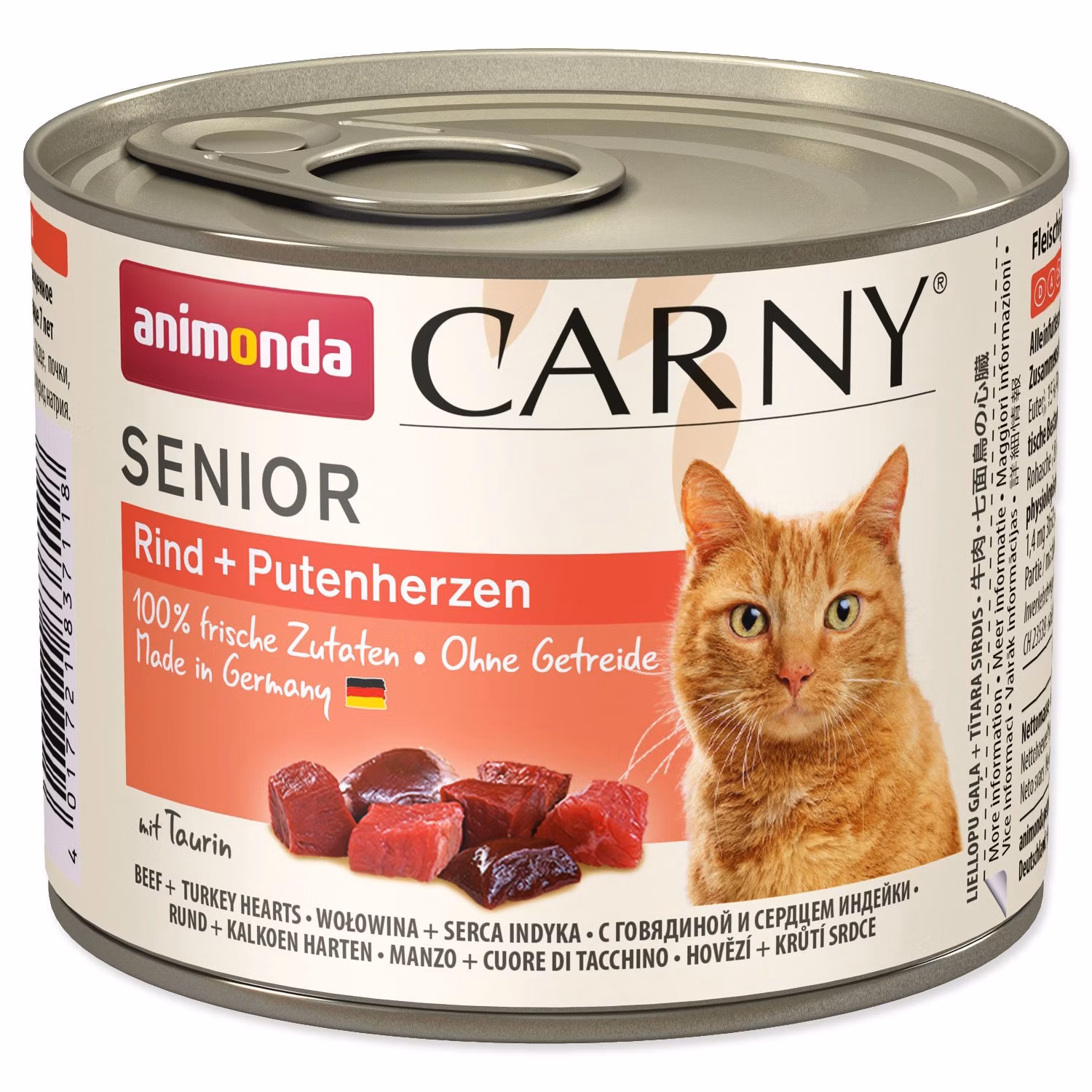 Konzerva Animonda Carny Senior hovädzie a morčacie srdce 200g