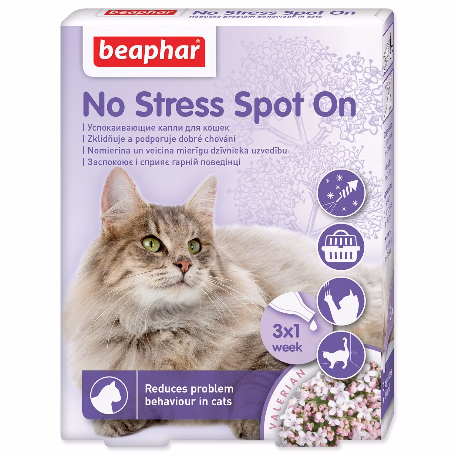 Pipeta Beaphar Spot on No stress mačka