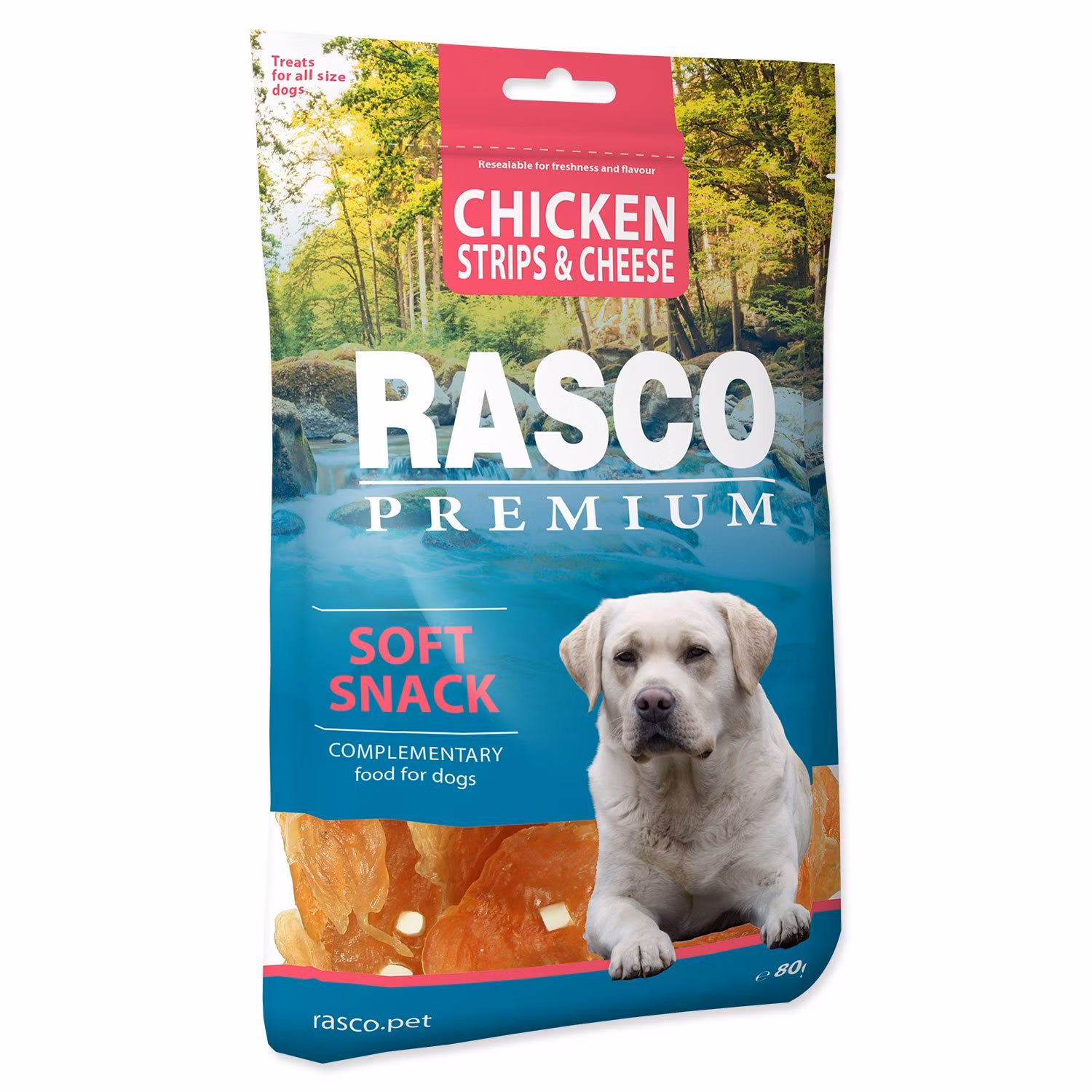 Pochúťka Rasco Premium kura so syrom, plátky 80g