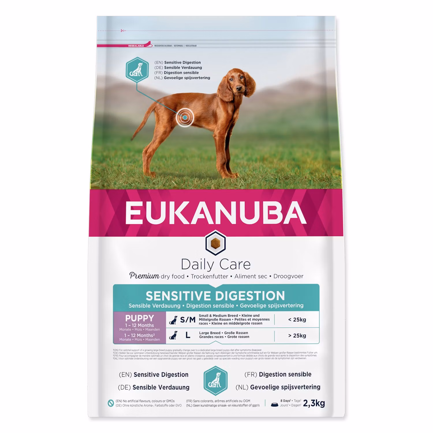 Krmivo EUKANUBA Daily Care Puppy Sensitive Digestion 2,3kg