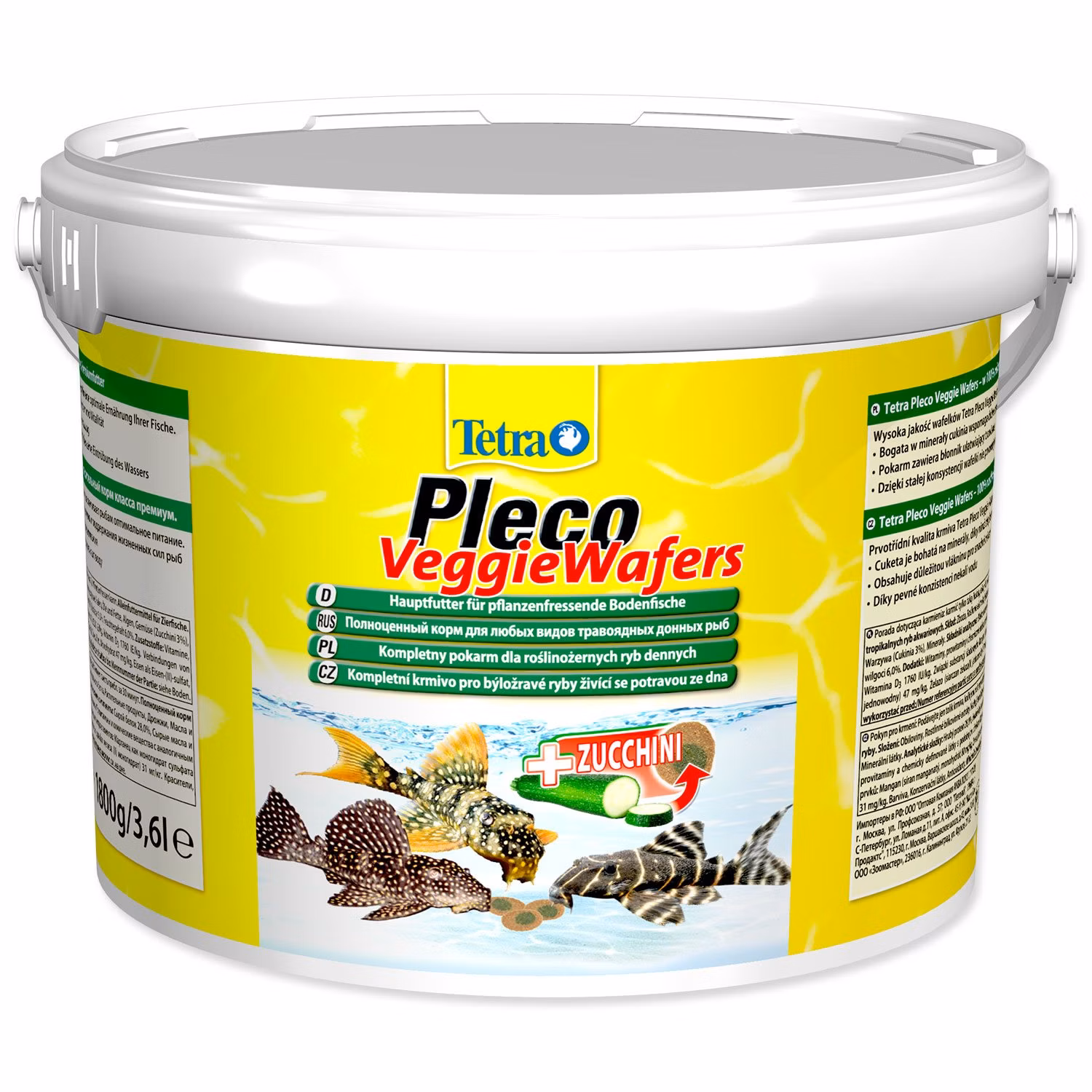 Krmivo Tetra Pleco Veggie Wafers 3,6l