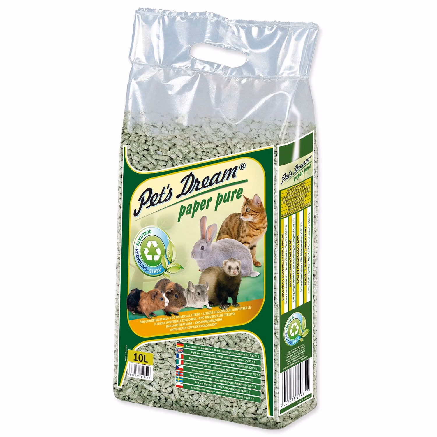 Pelety Pet´s Dream Paper Pure 10l (4,8l)