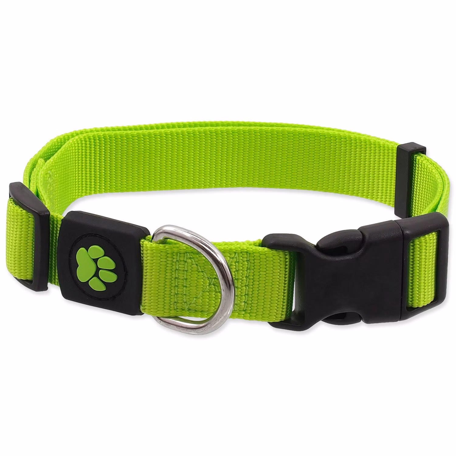 Obojok Active Dog Premium M limetka 2x34-49cm