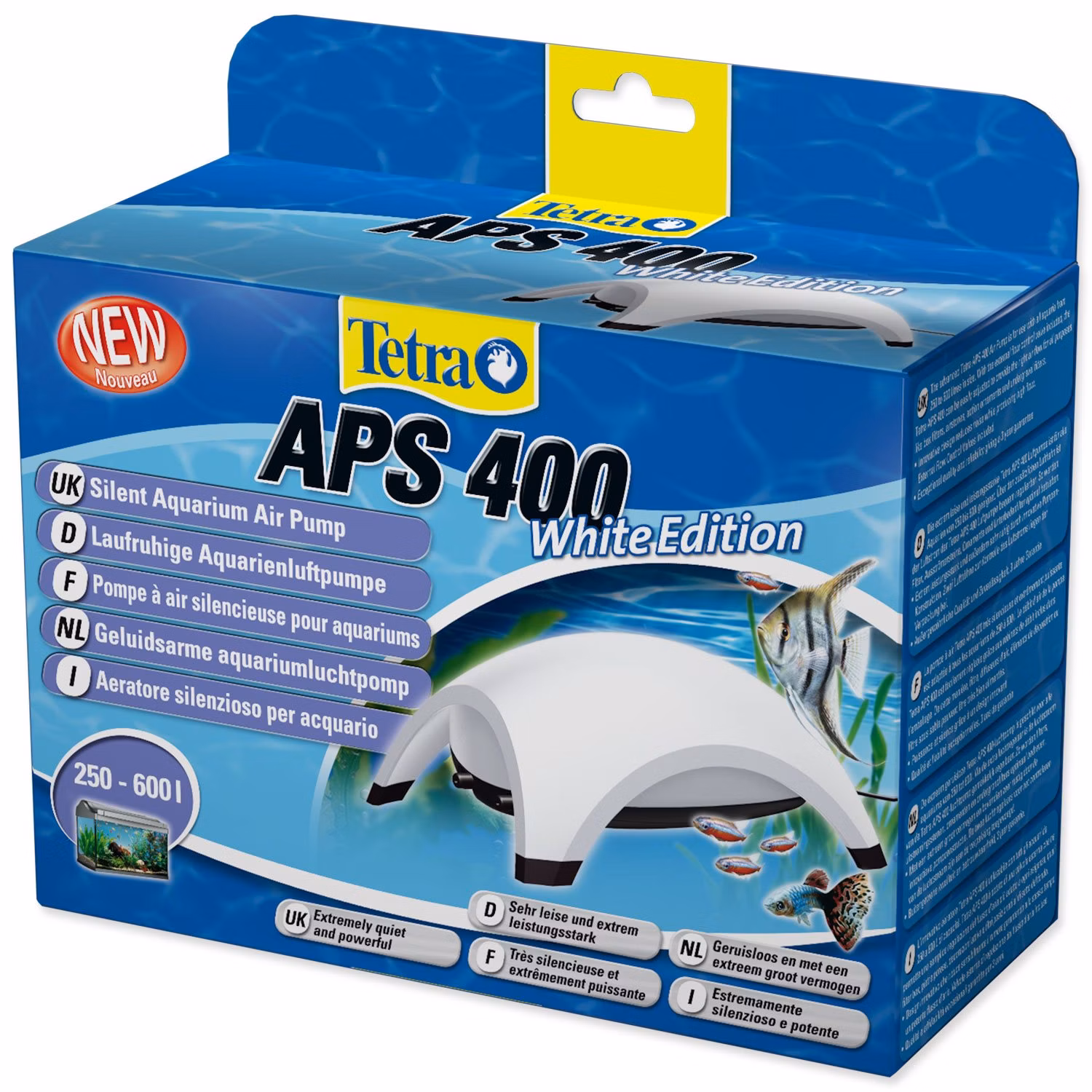 Kompresor Tetra APS biely 400, 2x400l/hx4,5W