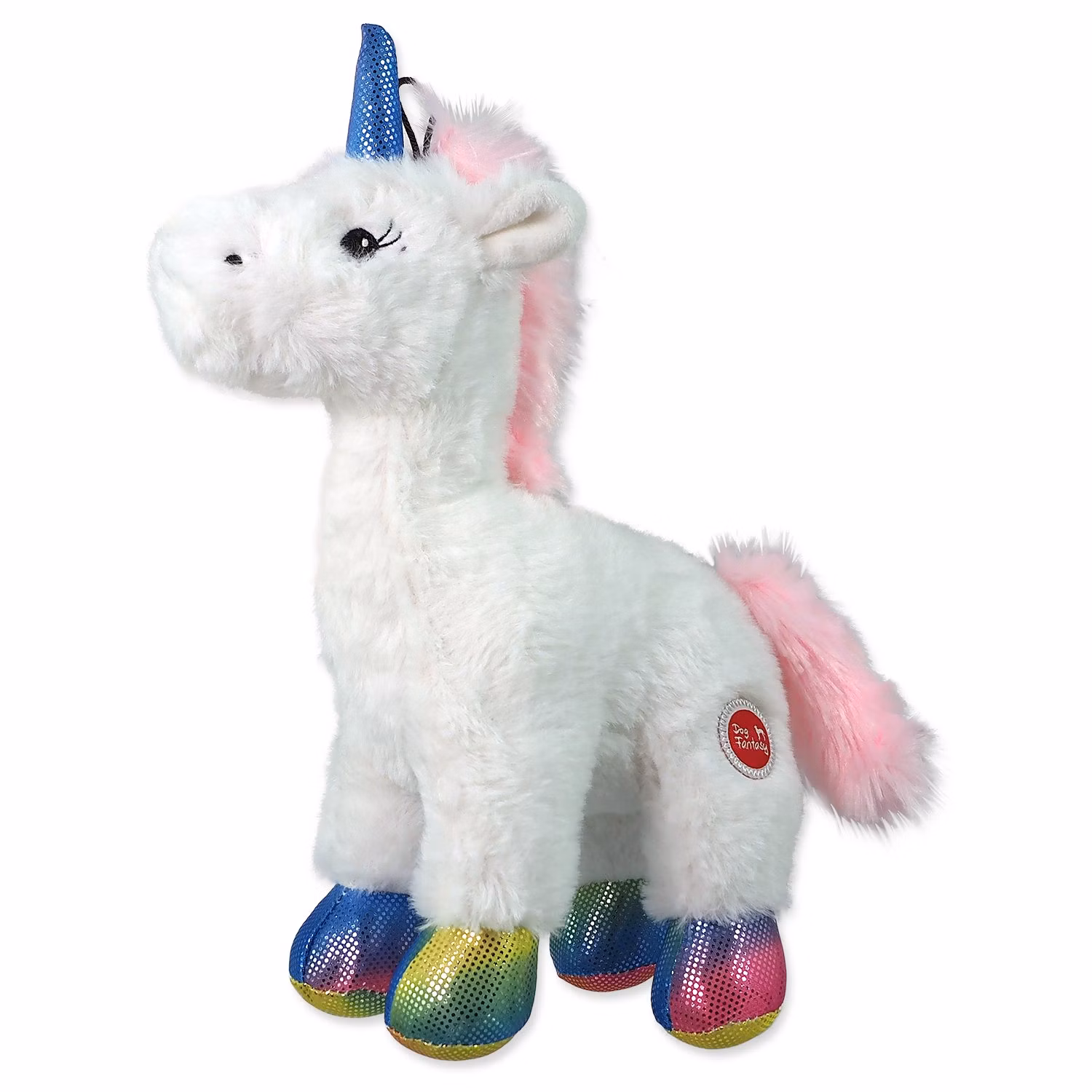 Hračka Dog Fantasy Stuffed Toy jednorožec pískací mix farieb 26cm