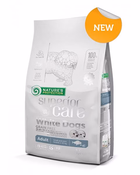 Natures P Superior care white dog GF adult white fish small&mini 10 kg