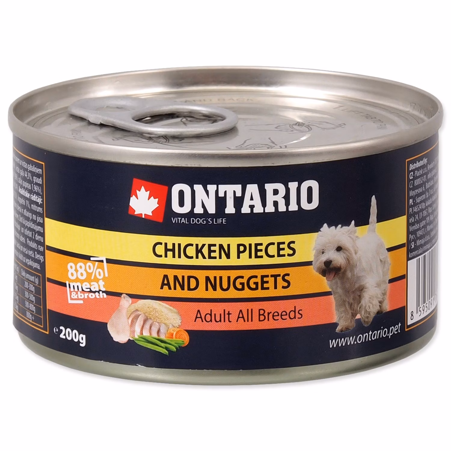 Konzerva Ontario kuracie kúsky a nugetky 200g