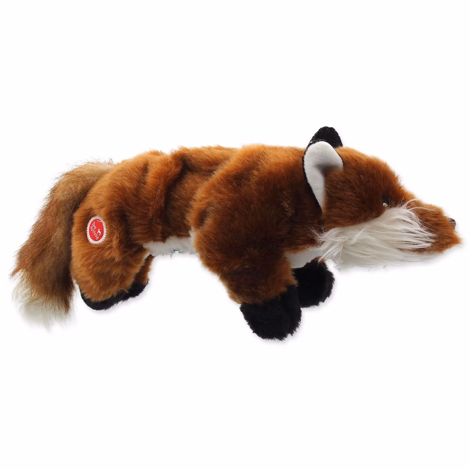 Hračka Dog Fantasy Plush líška pískacia čierne tlapky 45cm