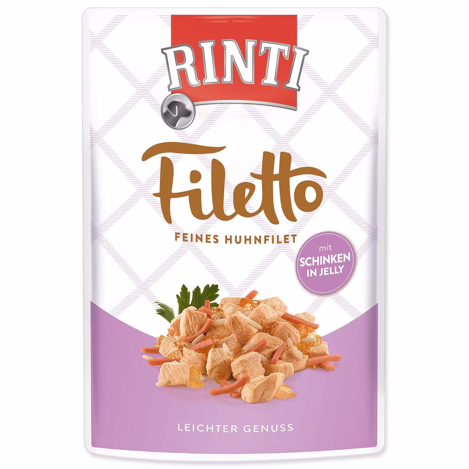 Kapsička Rinti Filetto Adult kura a šunka v želé 100g