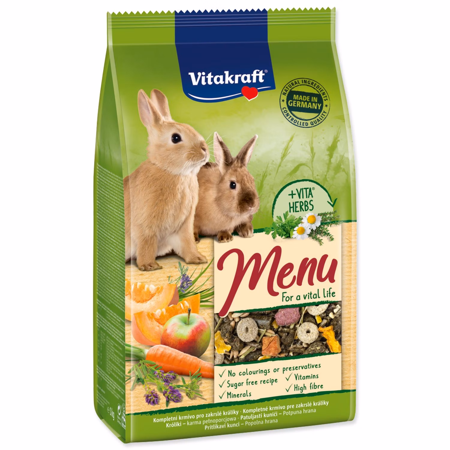 Krmivo Vitakraft Vital Menu králik 1kg