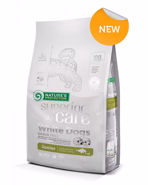 Natures P Superior care white dog GF junior white fish small&mini 10 kg