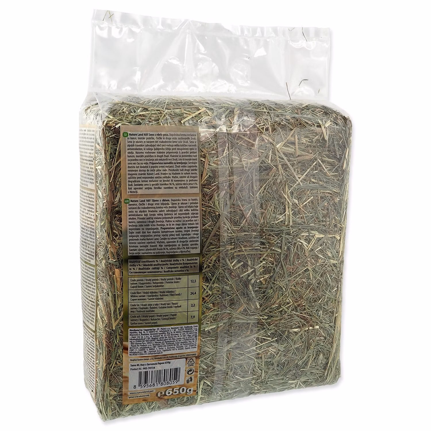 Seno Nature Land Hay s červenou repou 0,65kg