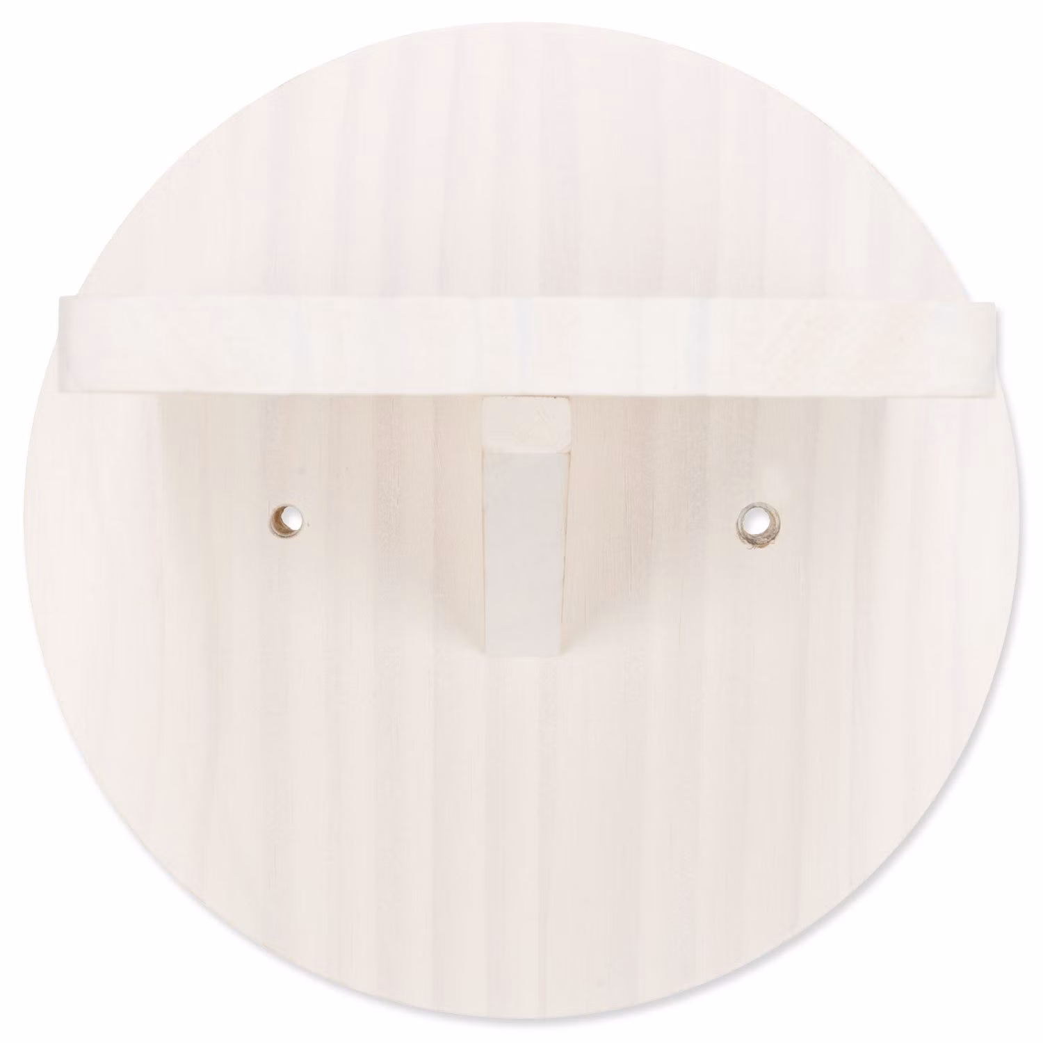 Climbing step for wall, pine wood, ø 19 × 22 cm, white