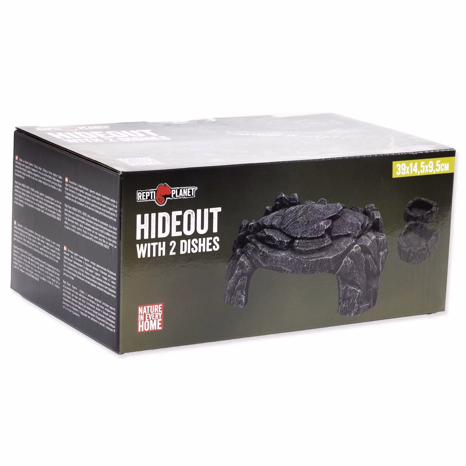 Úkryt Reprti Planet Jaskyňa s dvoma miskami 39x14,5x9,5cm