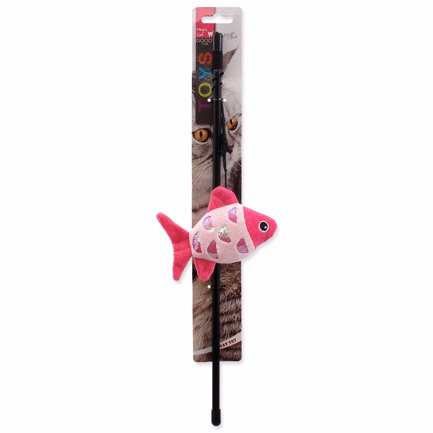 Hračka Magic Cat prút zvieratká s catnipom mix 41cm