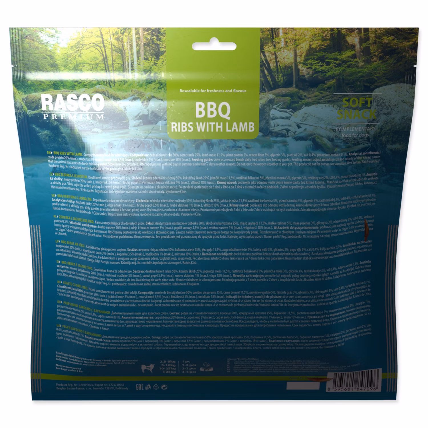 Pochúťka Rasco Premium BBQ Jahňacie rebierka 500g