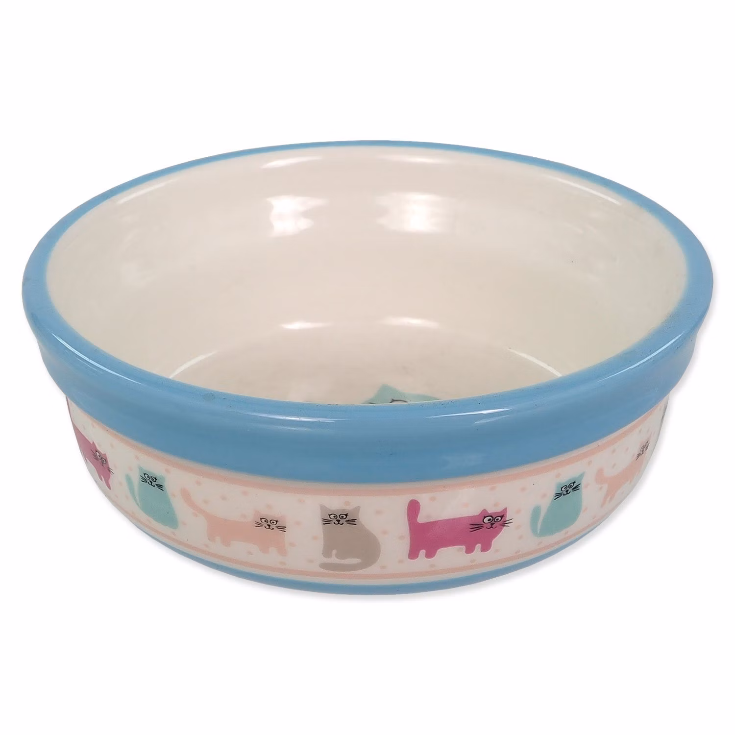 Miska Magic Cat keramická farebné mačky biela 12,5x5cm 300ml