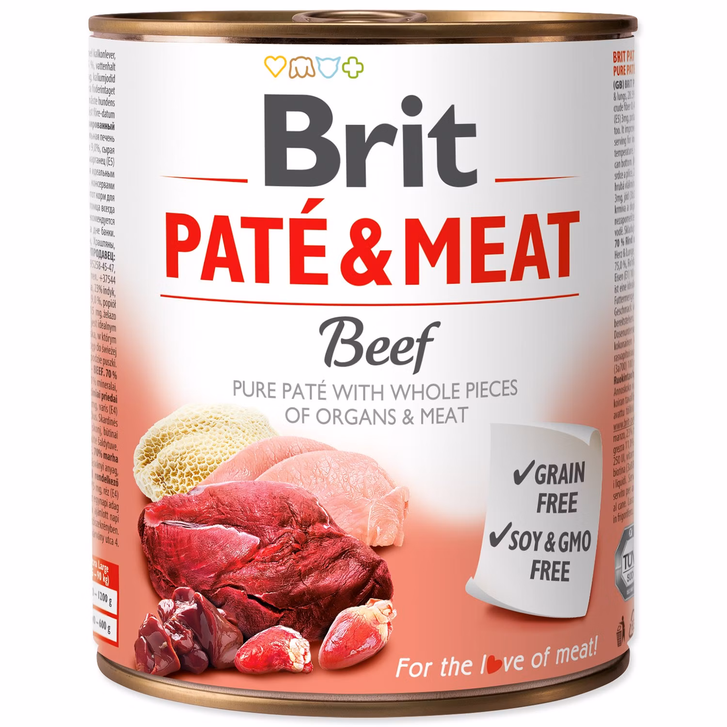 Konzerva Brit Paté & Meat hovädzie 800g