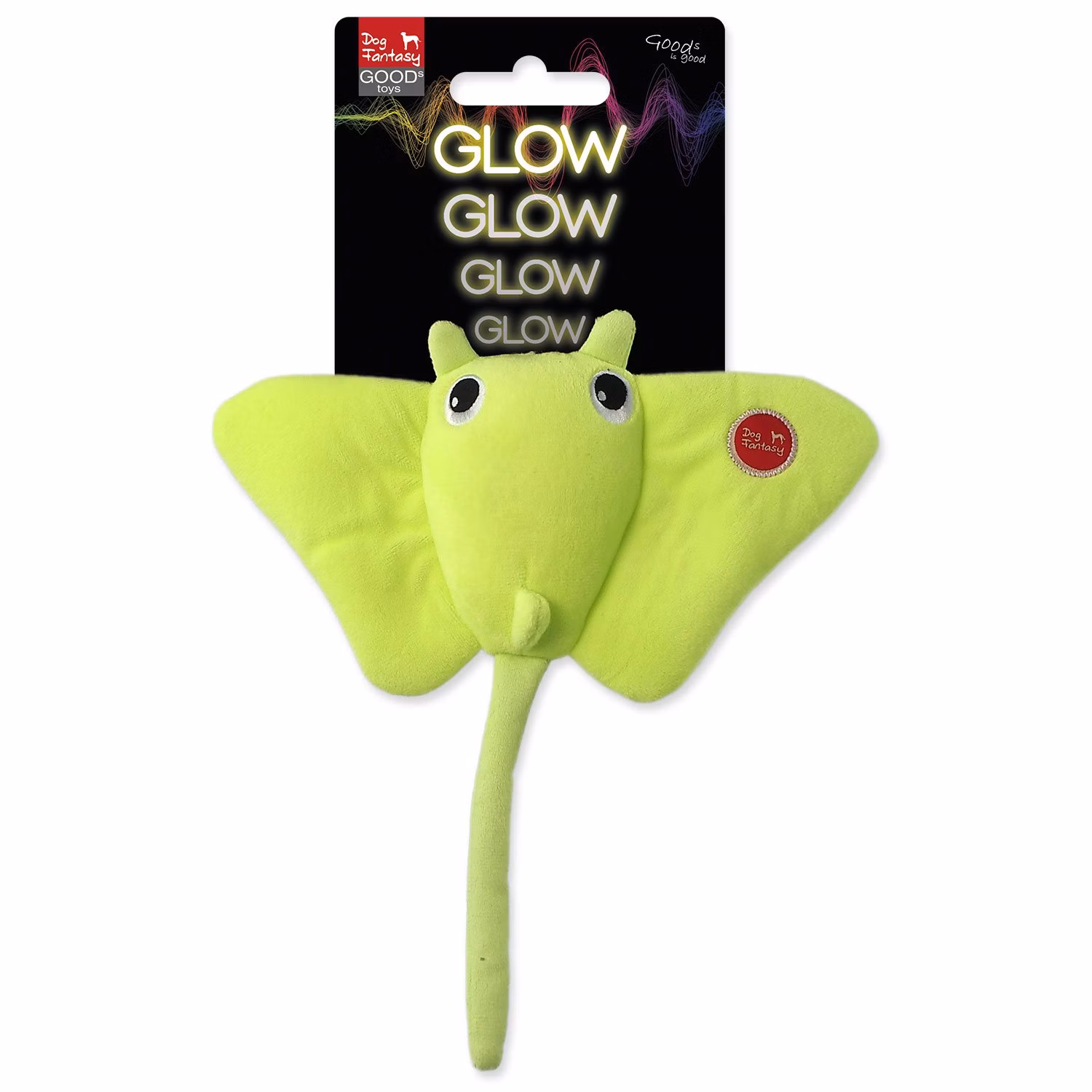 Hračka Dog Fantasy Glow raja zelená svietiaca v tme 27cm