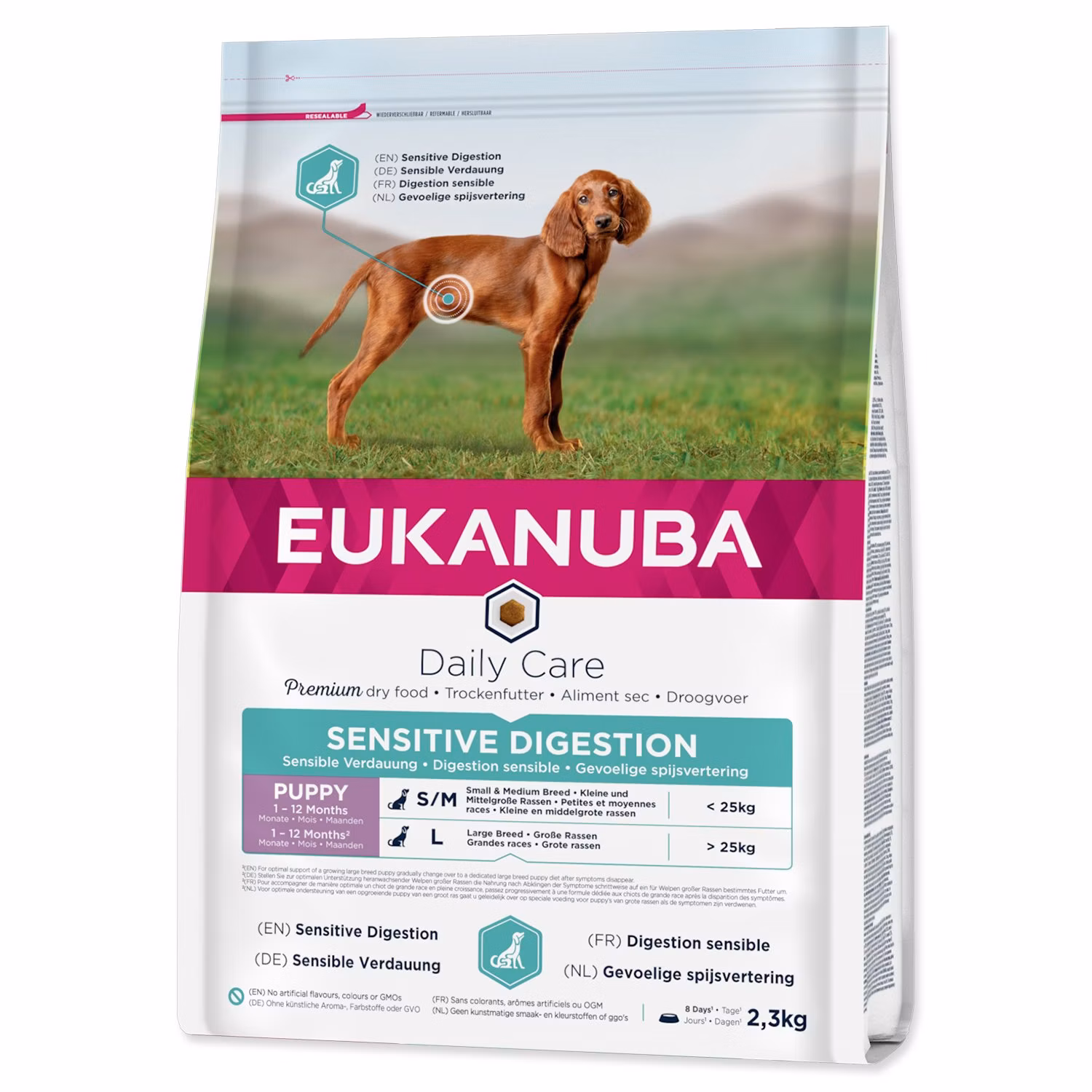 Krmivo EUKANUBA Daily Care Puppy Sensitive Digestion 2,3kg