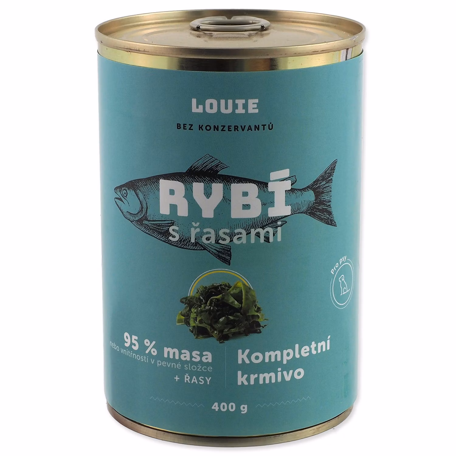 Konzerva LOUIE rybacia s riasami, vitamínmi a minerálmi 400g
