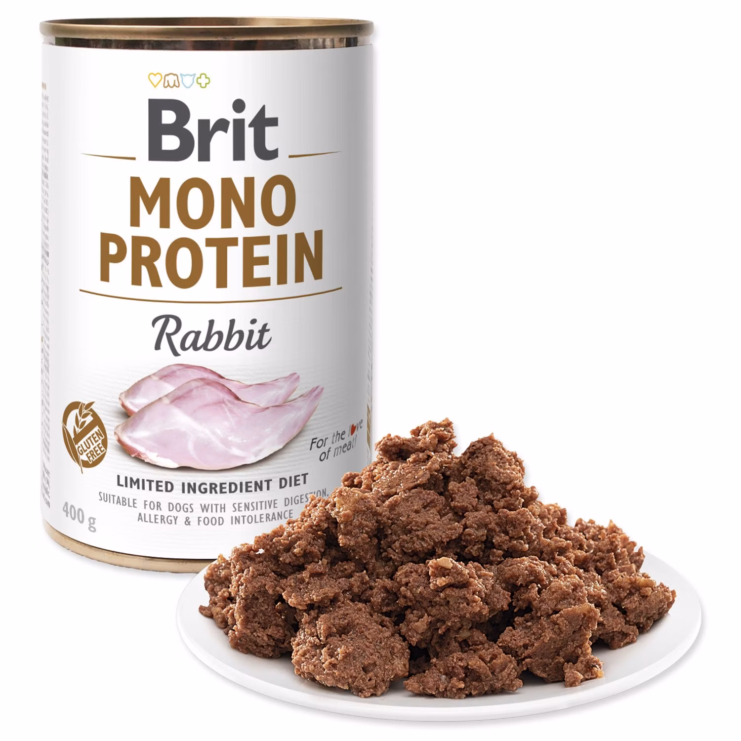 Konzerva Brit Mono protein králik 400g