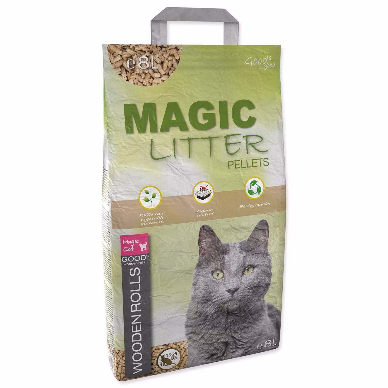 Podstielka Magic Litter Wooden Rolls 8L/4,5kg
