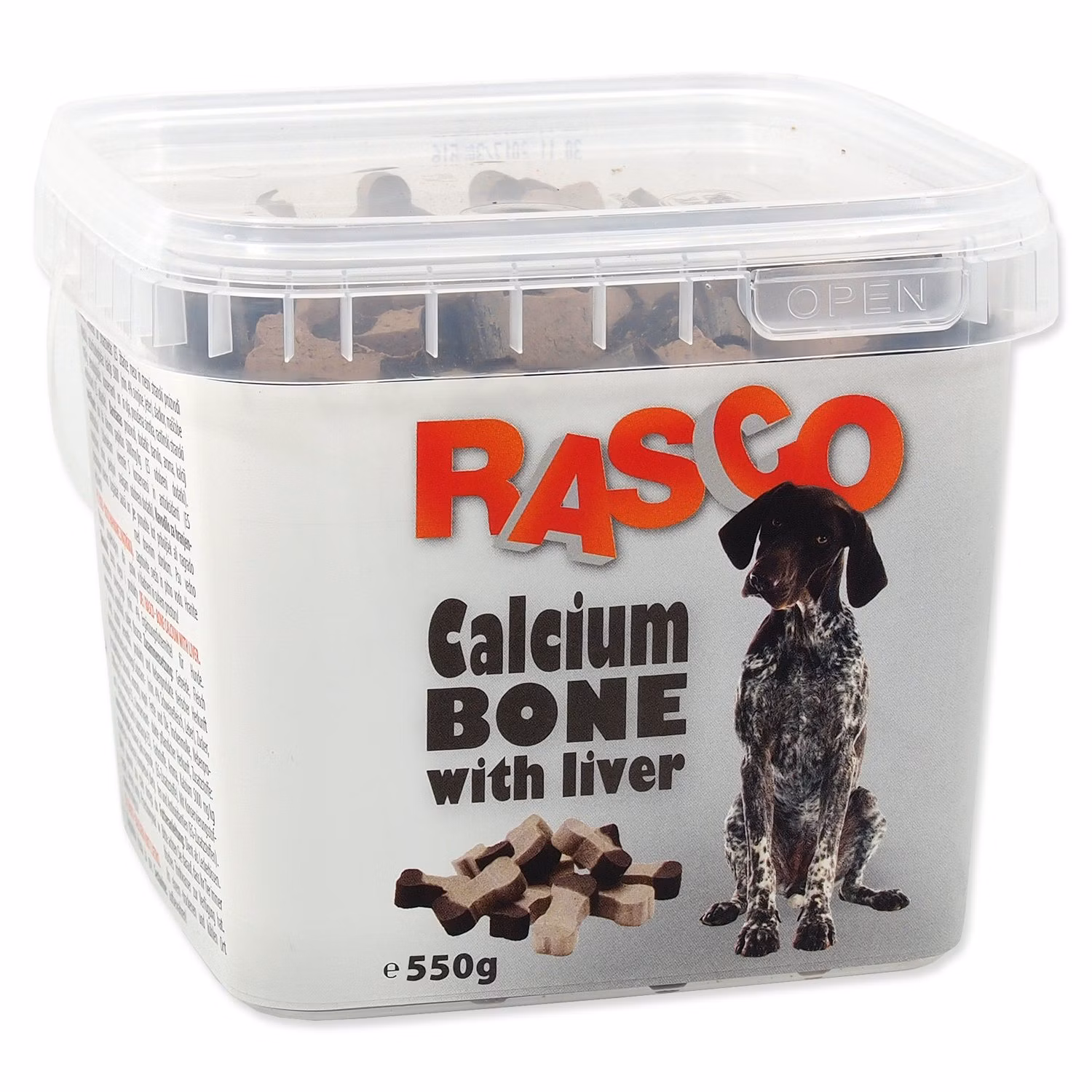 Pochúťka Rasco kosť kalciová s pečienkou 2,5cm 550g