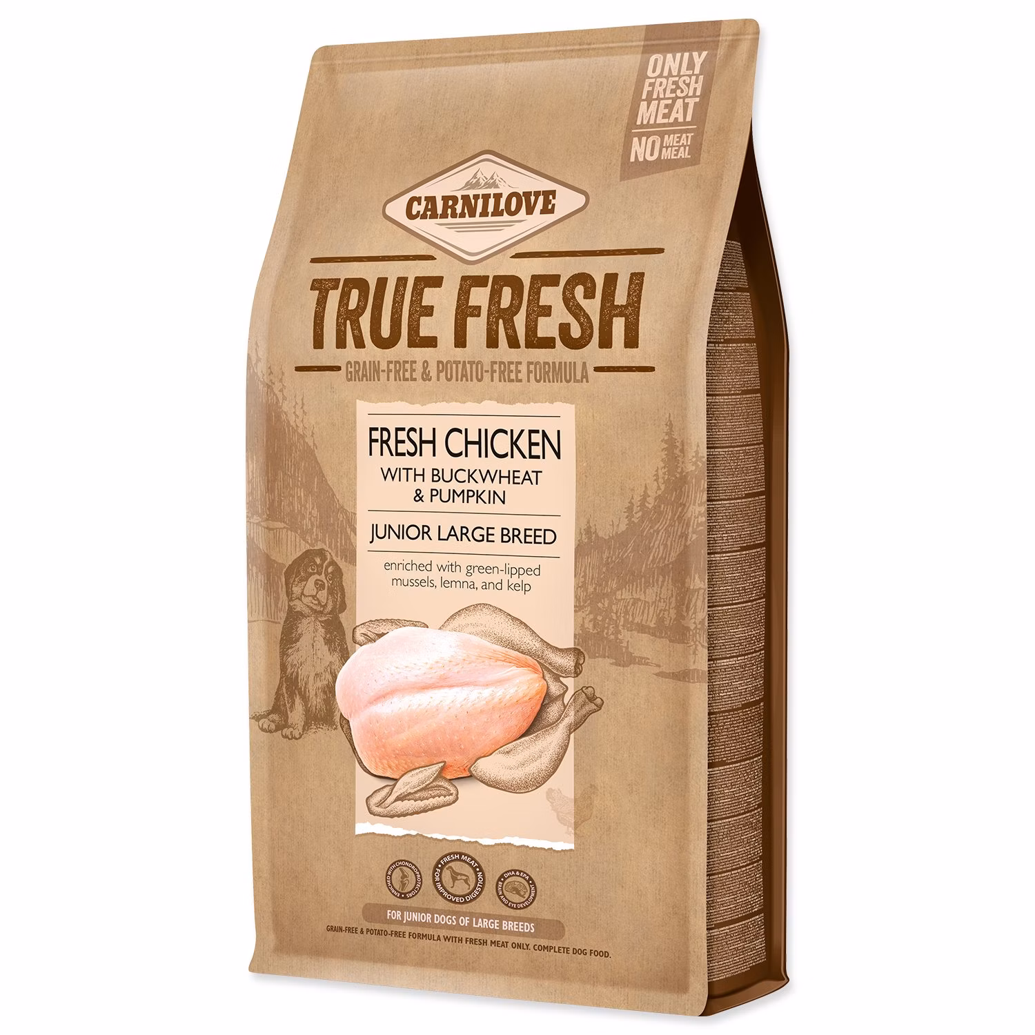 Krmivo Carnilove True Fresh Junior Large Breed Chicken 4kg