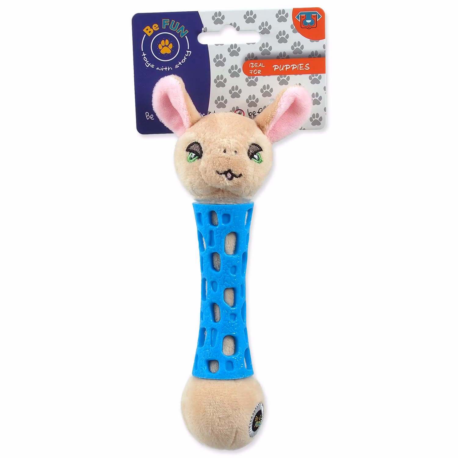 Hračka BeFun ovca plyšová s TPR gumou pre šteňa 17cm