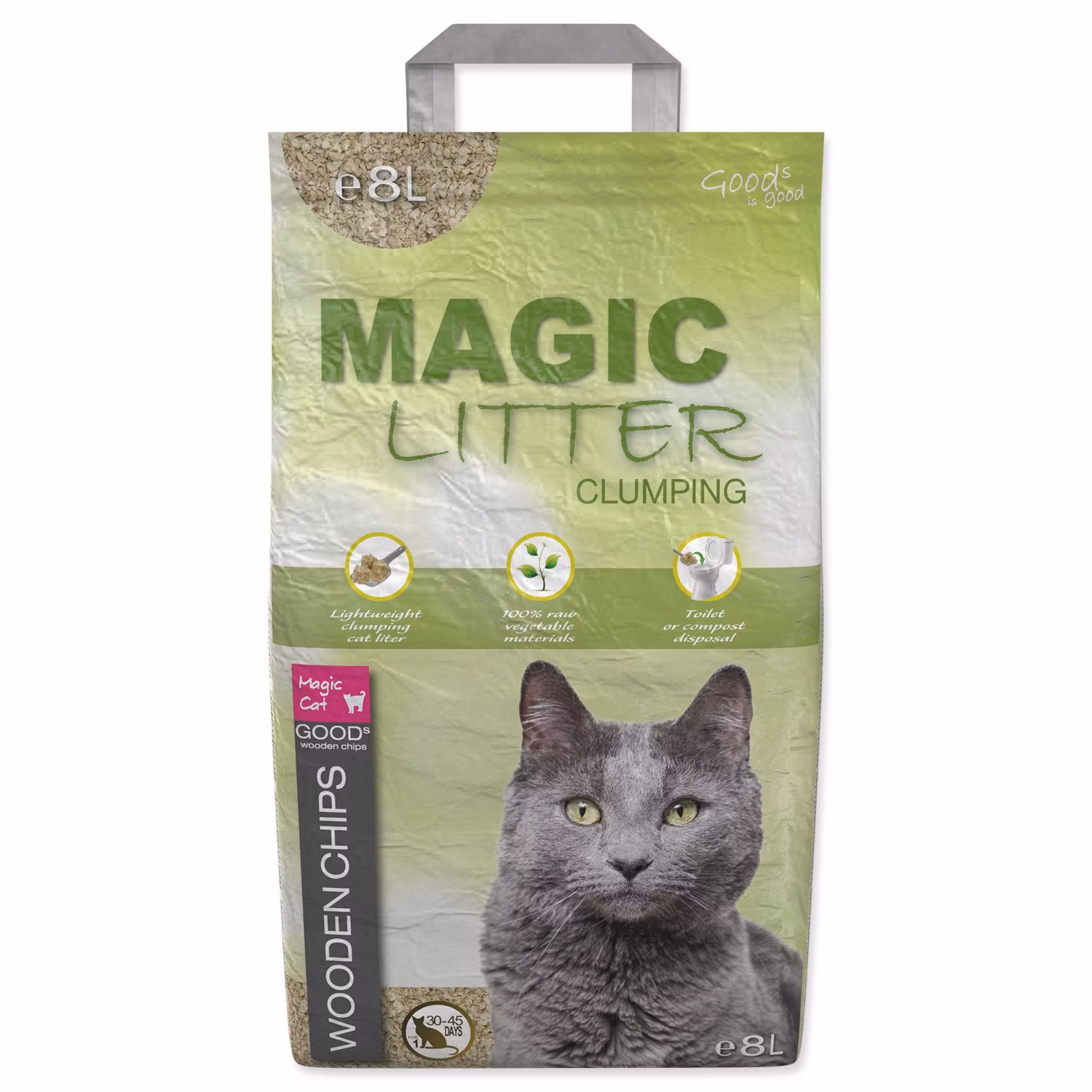 Podstielka Magic Litter Wooden Chips 8L/3,5kg