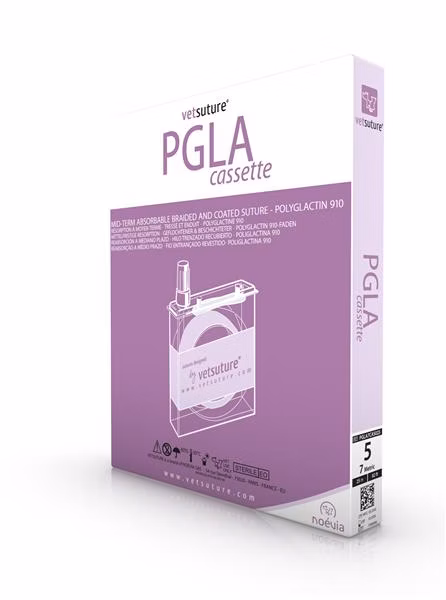 Vetsuture PGA 7EP, 5USP, 25 m/kazeta