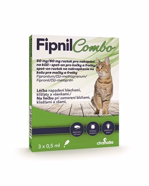 Fipnil Combo CAT 50 mg/60 mg spot-on sol. 3 x 0,5 ml