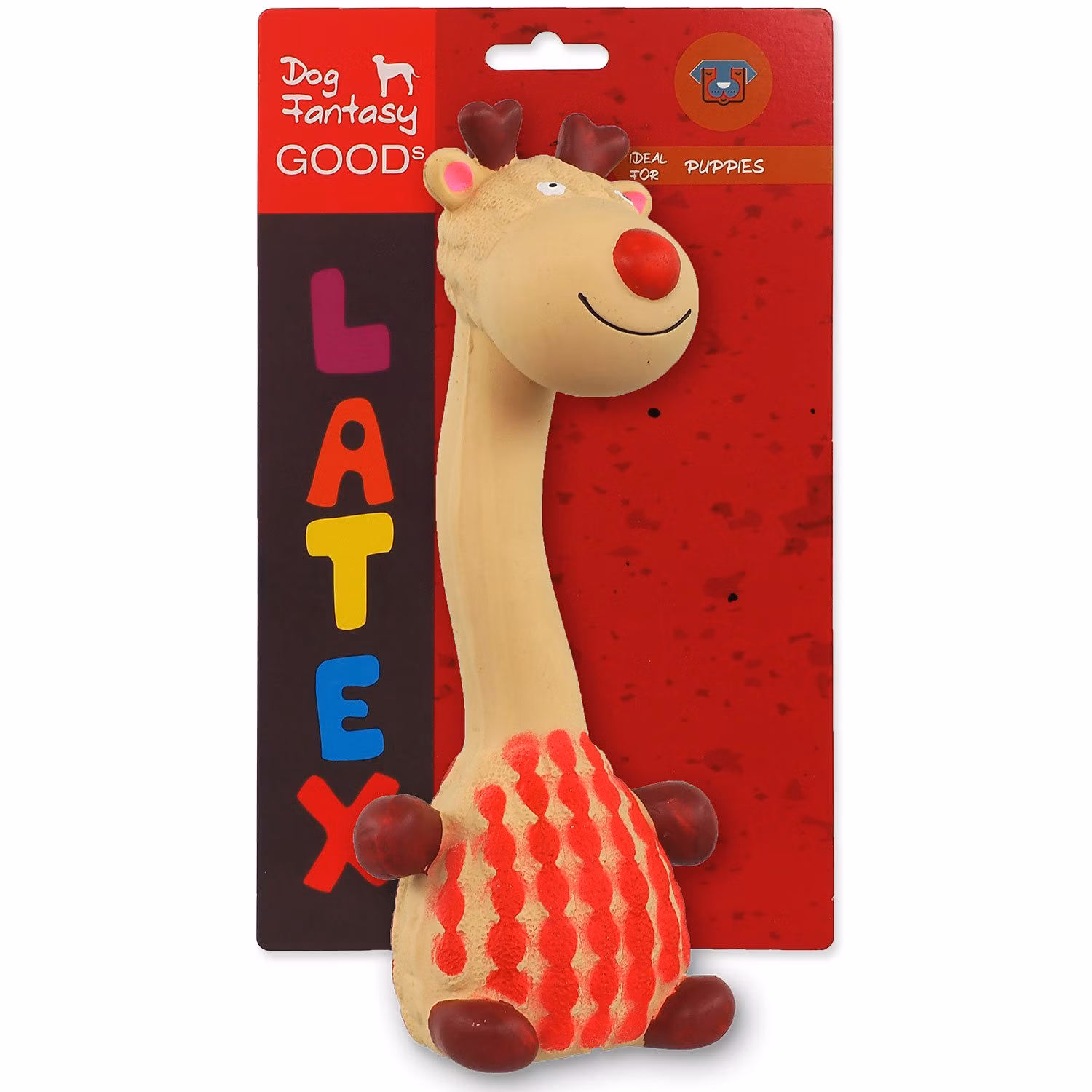 Hračka Dog Fantasy Latex žirafa mix 20cm