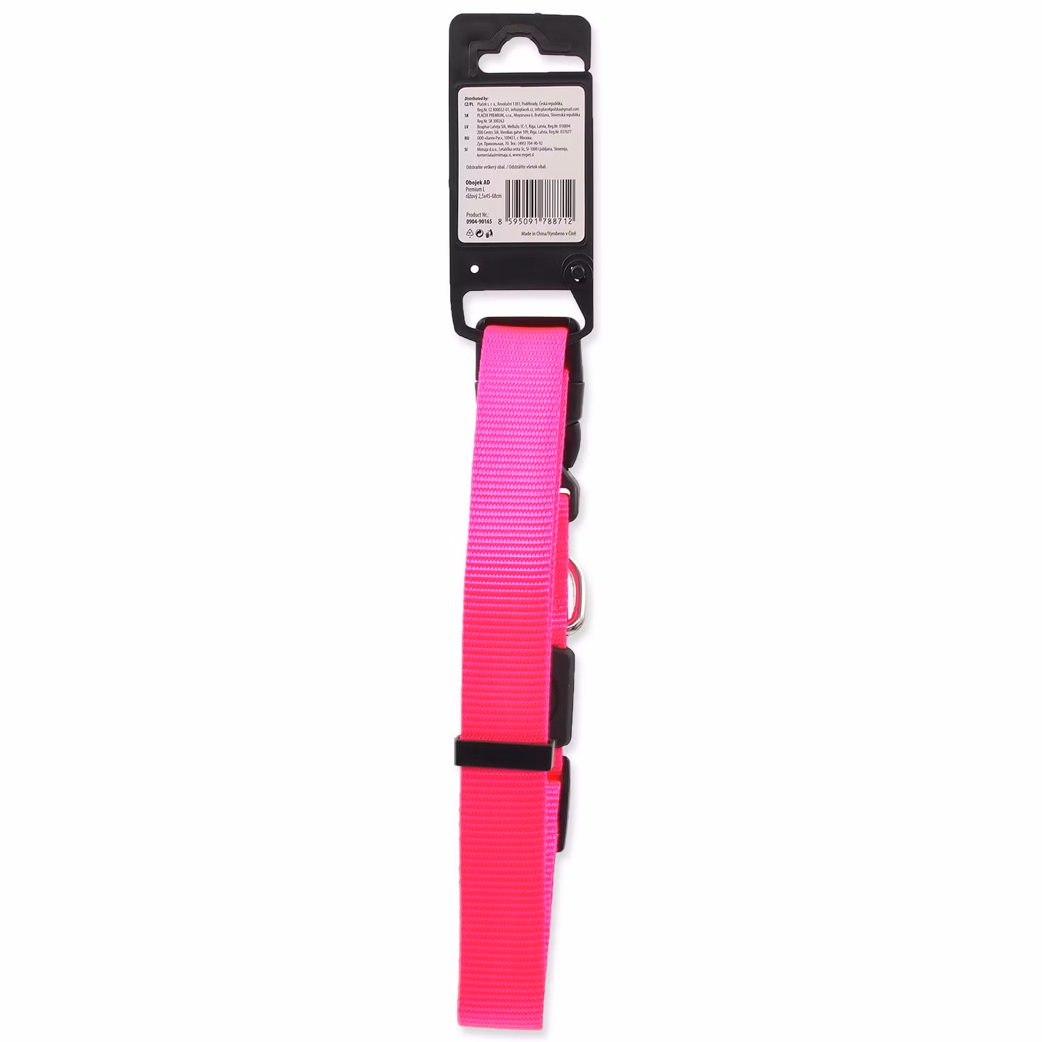 Obojok Active Dog Premium L ružový 2,5x45-68cm