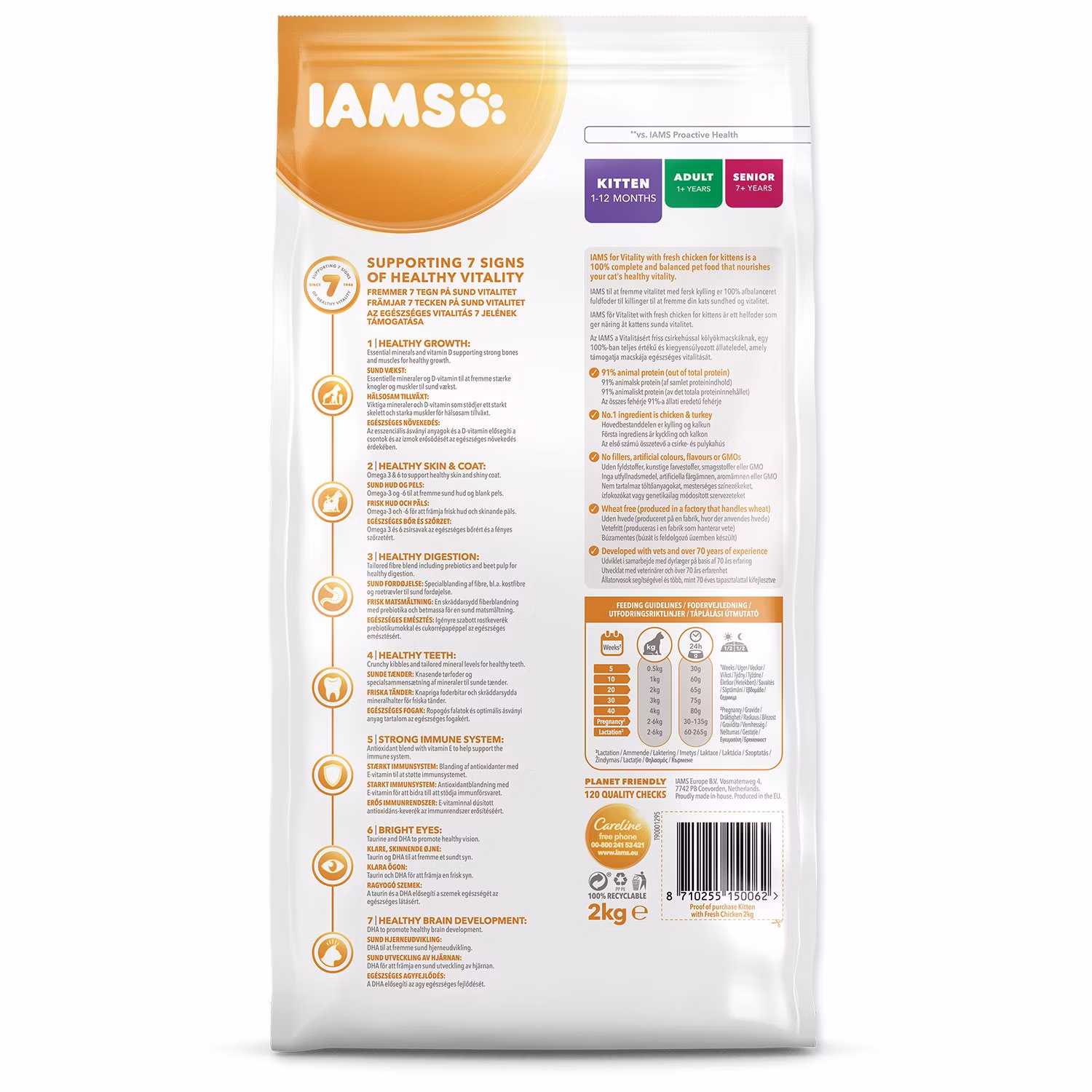 Krmivo IAMS Cat Kitten Chicken 2kg