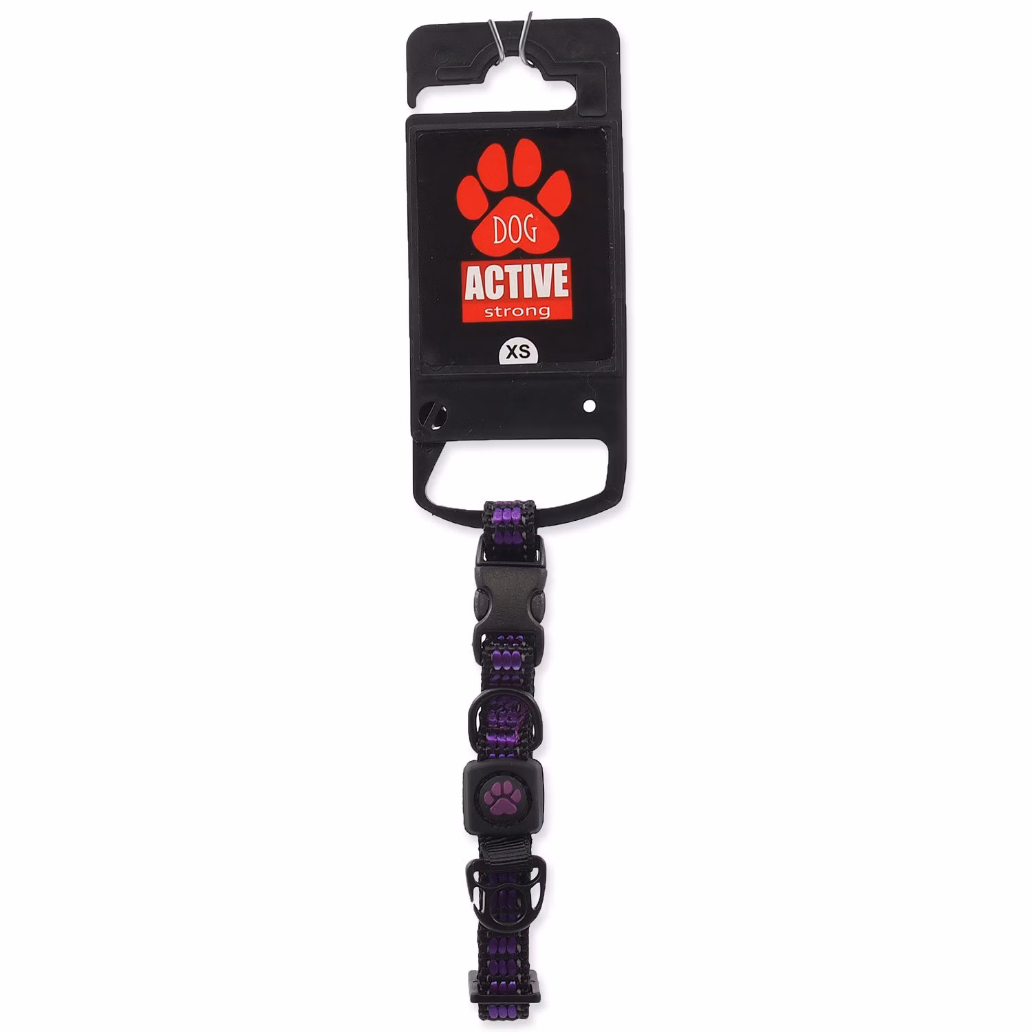 Obojok Active Dog Strong XS fialový 1x21-30cm