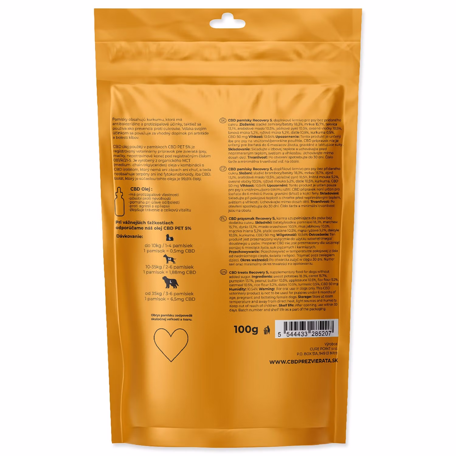 Pamlsok CBD Recovery S 100g